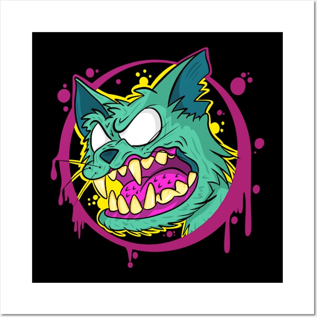 Angry Kitty Wall Art by RyDesign.AZ